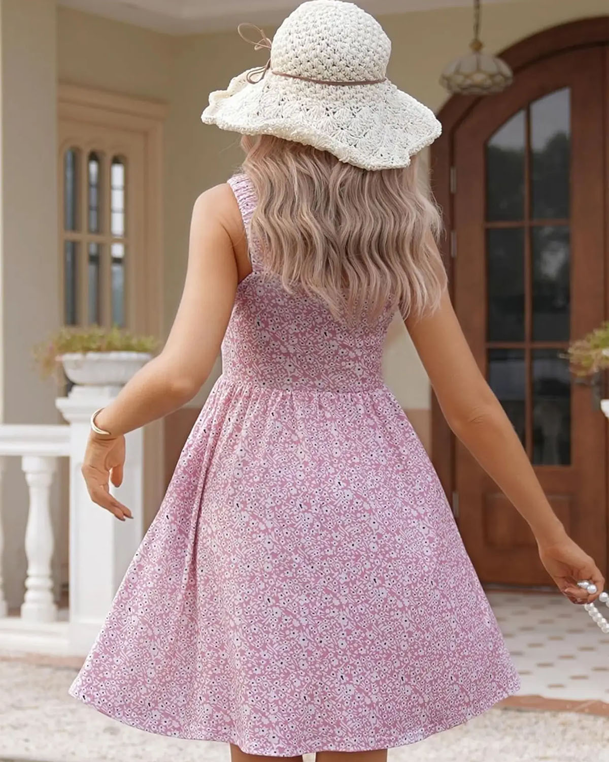 SLIM® Sleeveless A-Line Summer Dress
