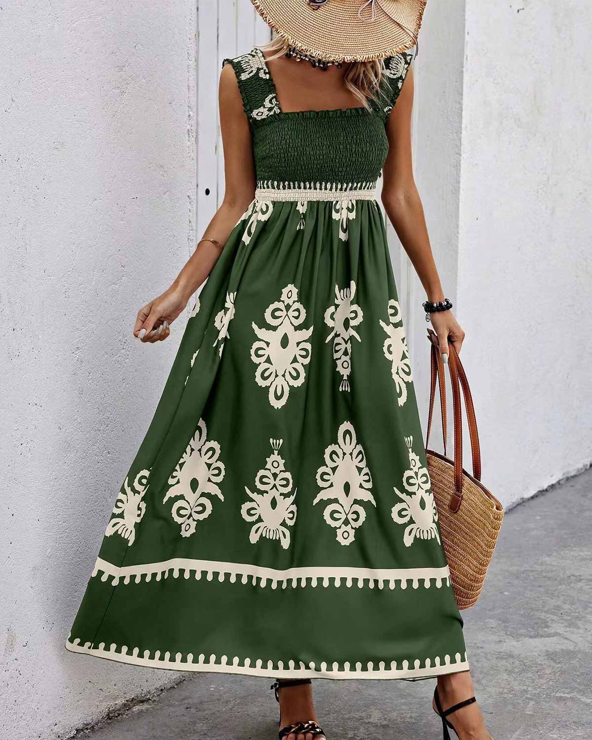 SLIM® Boho Floral Maxi Dress