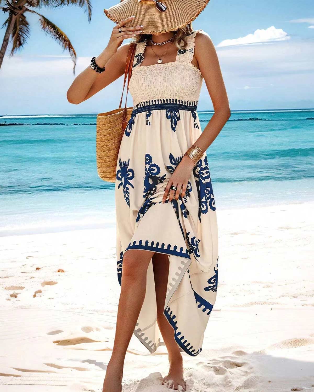 SLIM® Boho Floral Maxi Dress