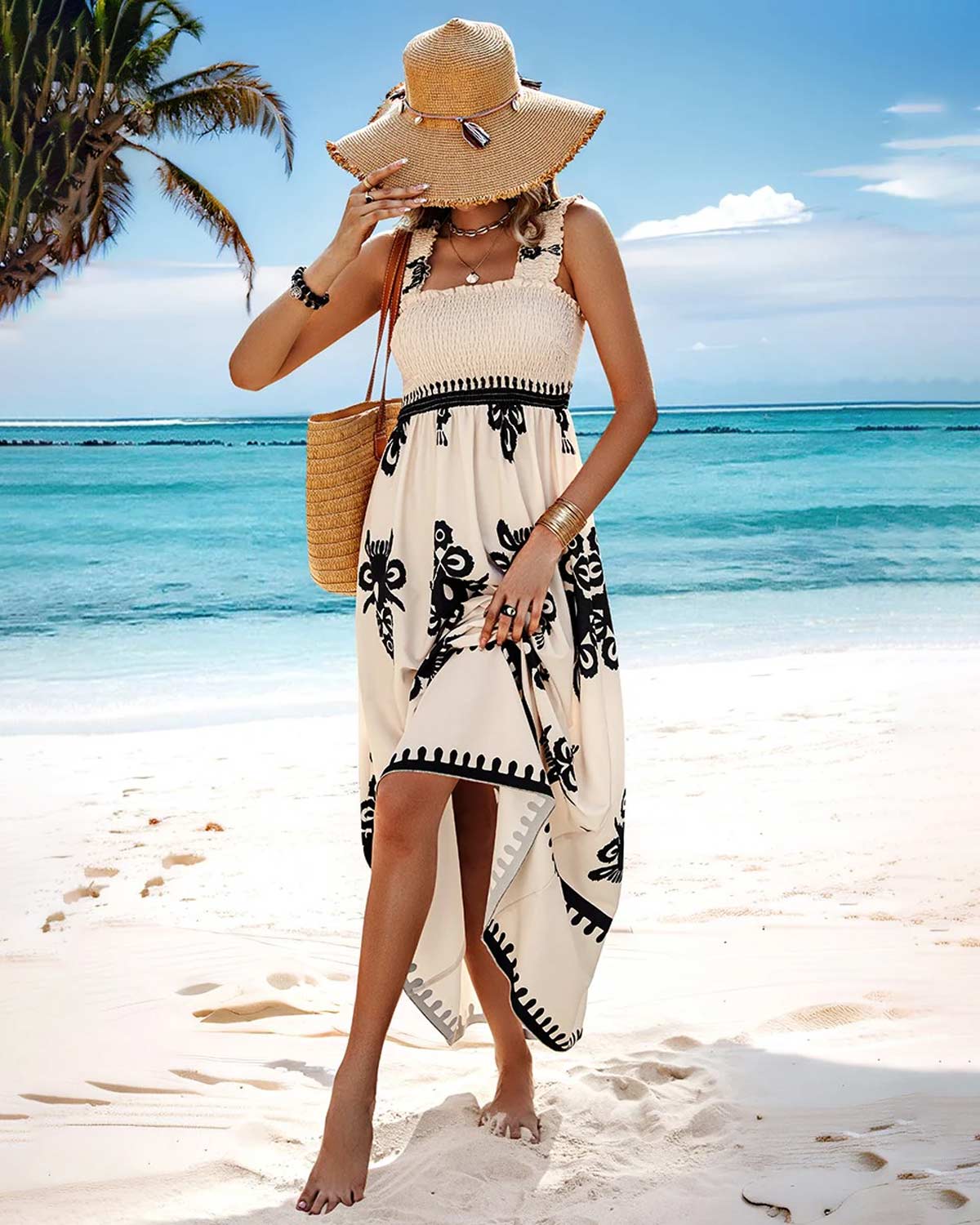 SLIM® Boho Floral Maxi Dress