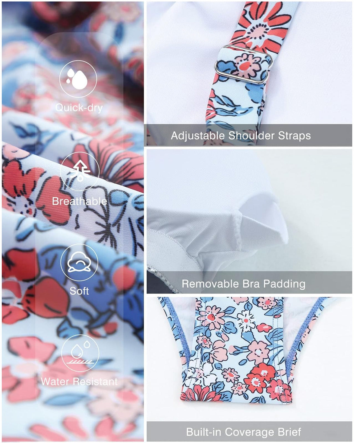 SWIMARY® Cover Square Tankini Set