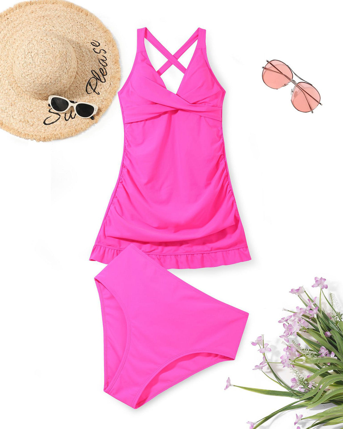SWIMARY® Elegance Contour Tankini Set
