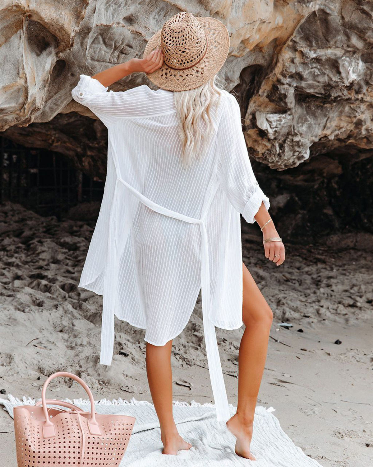 SLIM® Through Lapel Shirt Dress