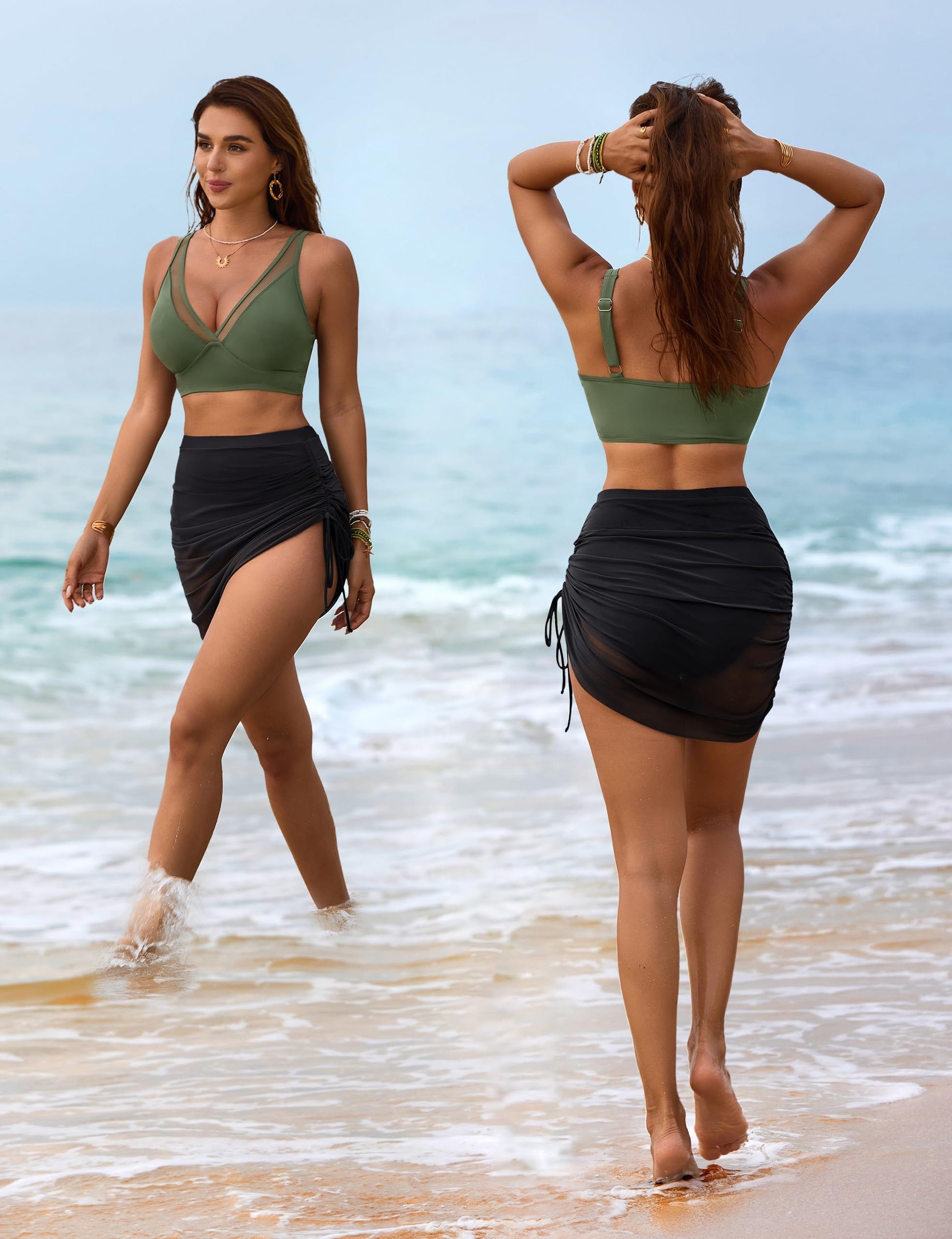 SLIM® Tummy-Control Mesh High Waisted Bikini