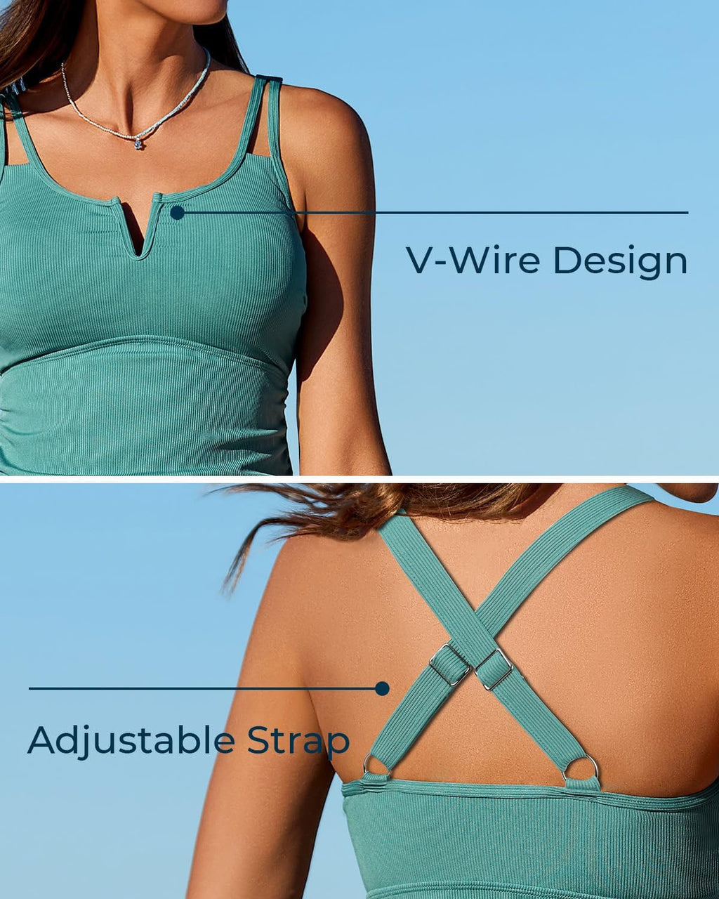 SLIM® Tummy Control Two-Piece Tankini Top