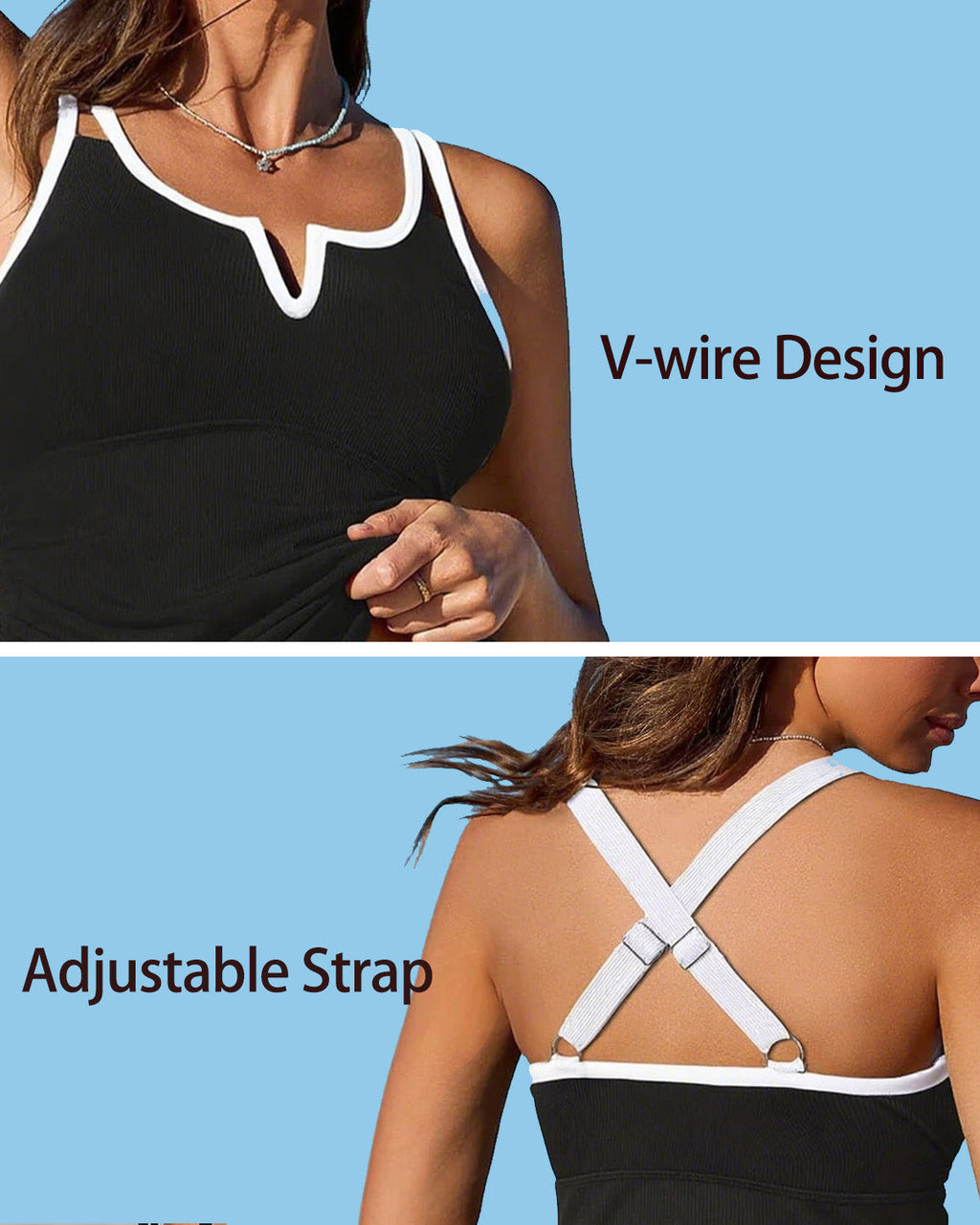 SLIM® Tummy Control Two-Piece Tankini Top
